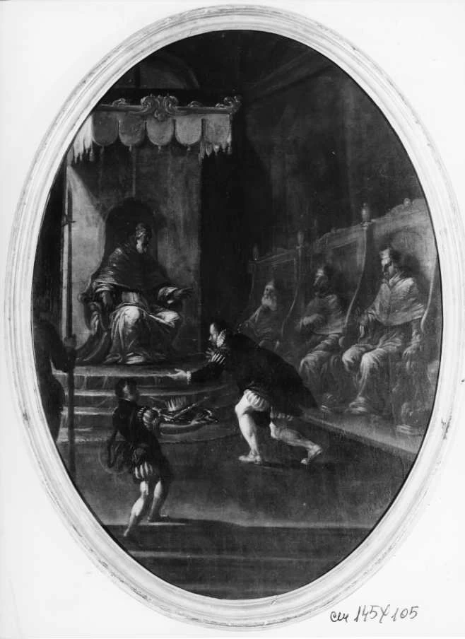 Paolo III consegna il bastone del comando al figlio Pier Luigi - Museo della Reggia di Caserta 6